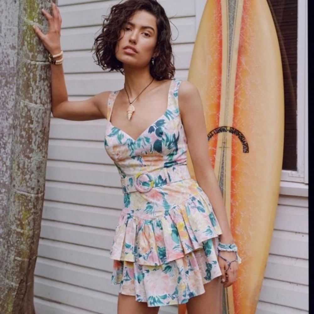 NWT For Love & Lemons Holis Mini Dress